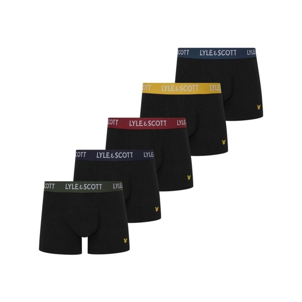 Lyle & Scott Mens Cotton Blend Underwear (Pack of 5) / Black
